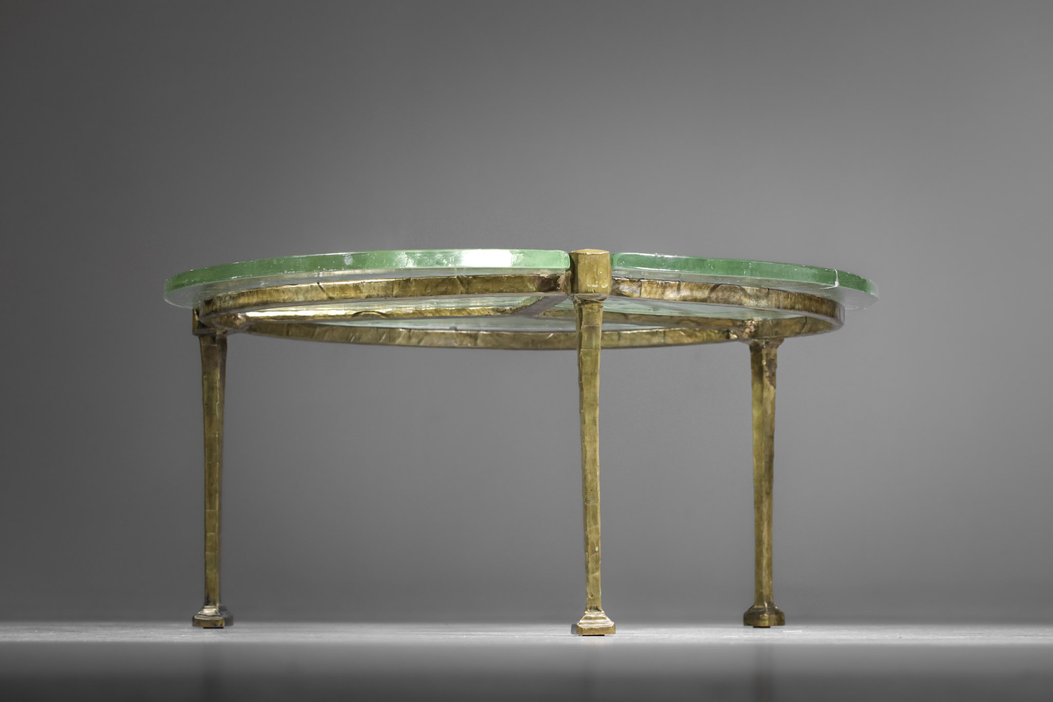 table ronde en bronze doré Lothar Klute Germany - F395 – Image 2