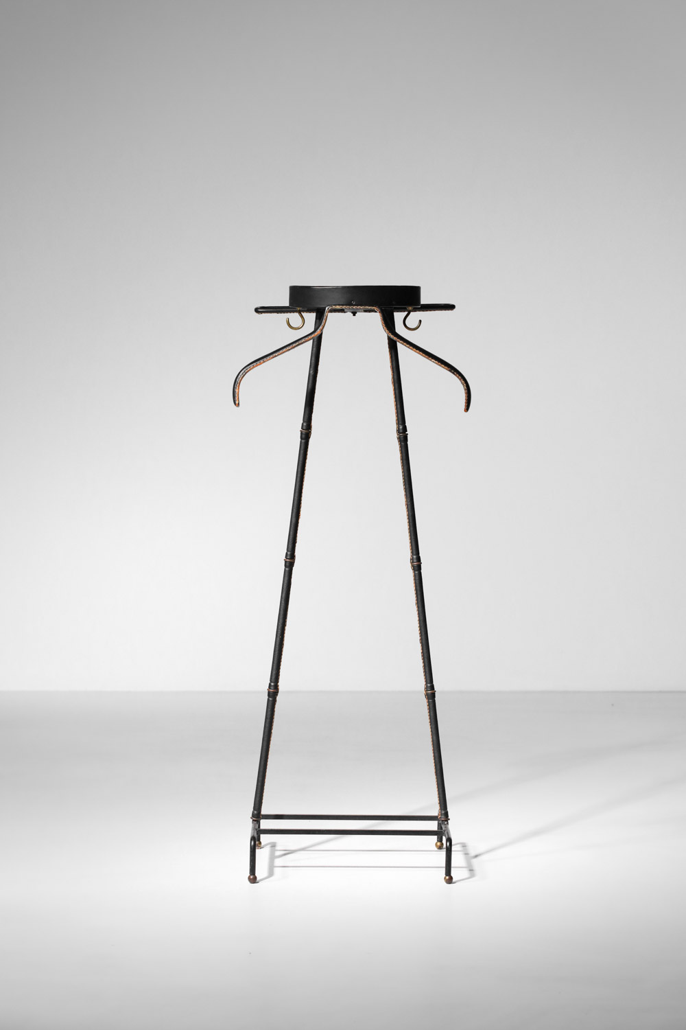 jacques adnet 1950s night valet in black leather - I242 - Image 3
