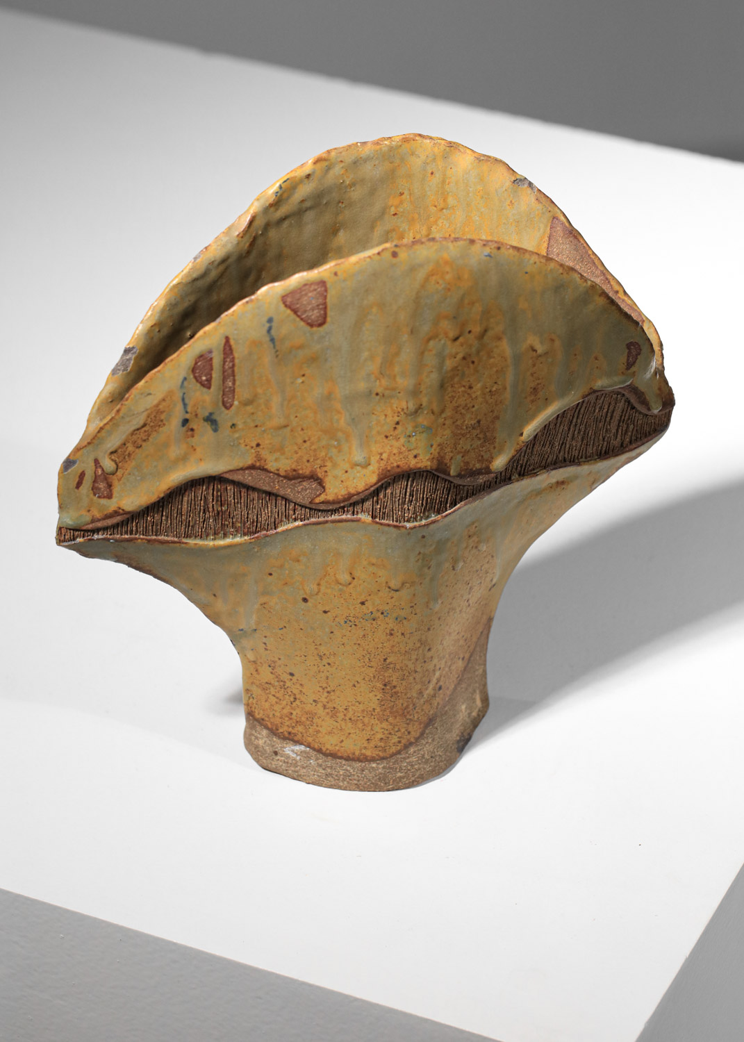 Odile Pichon ceramic vase chamotte clay - H039 - Image 7
