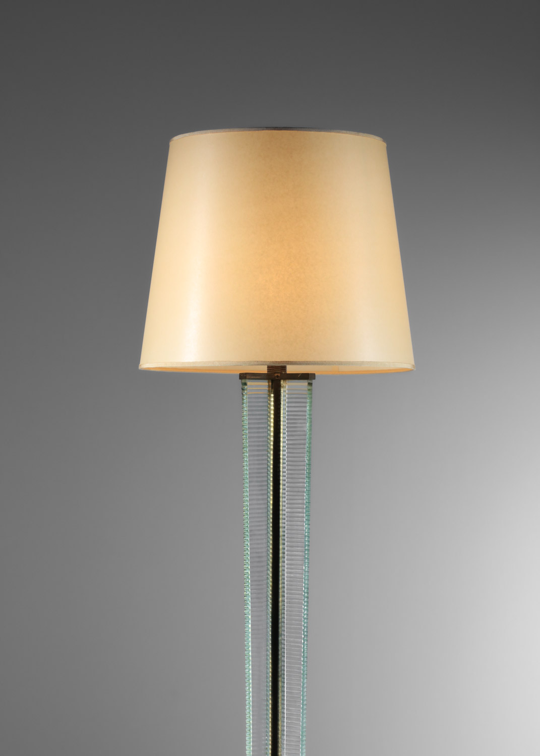 lampadaire italien des années 30 en dalle de verre moderniste attr barovier et toso - I608