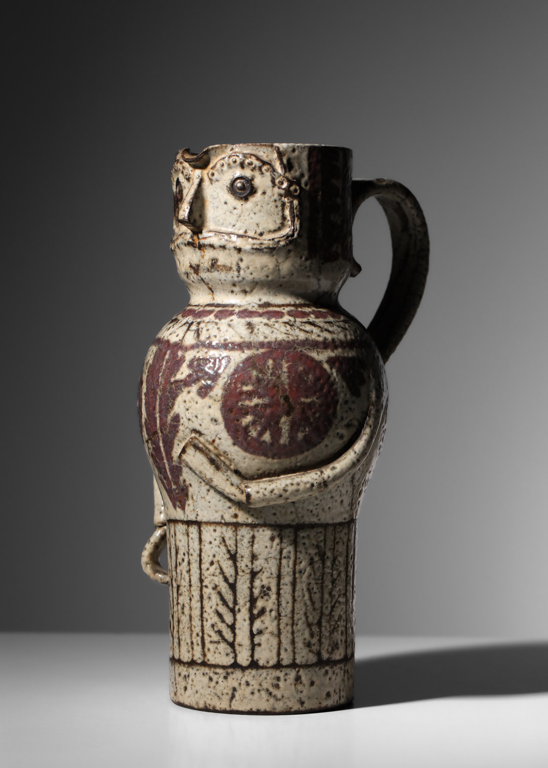 pichet en céramique jean derval anthropomorphe - J557