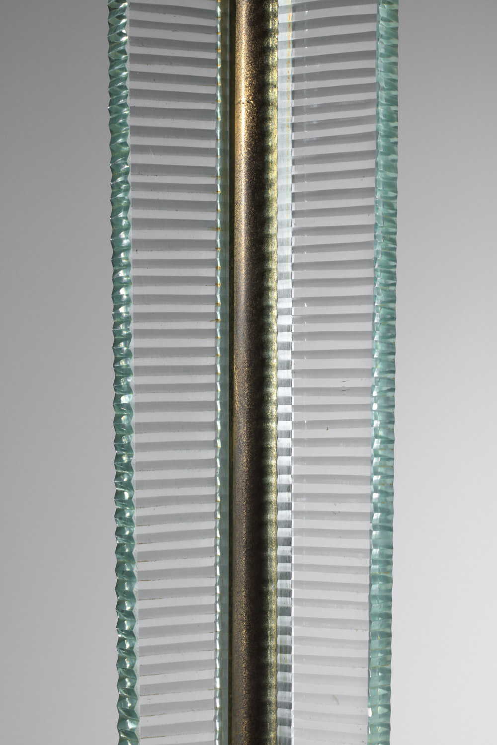 lampadaire italien des années 30 en dalle de verre moderniste attr barovier et toso - I608