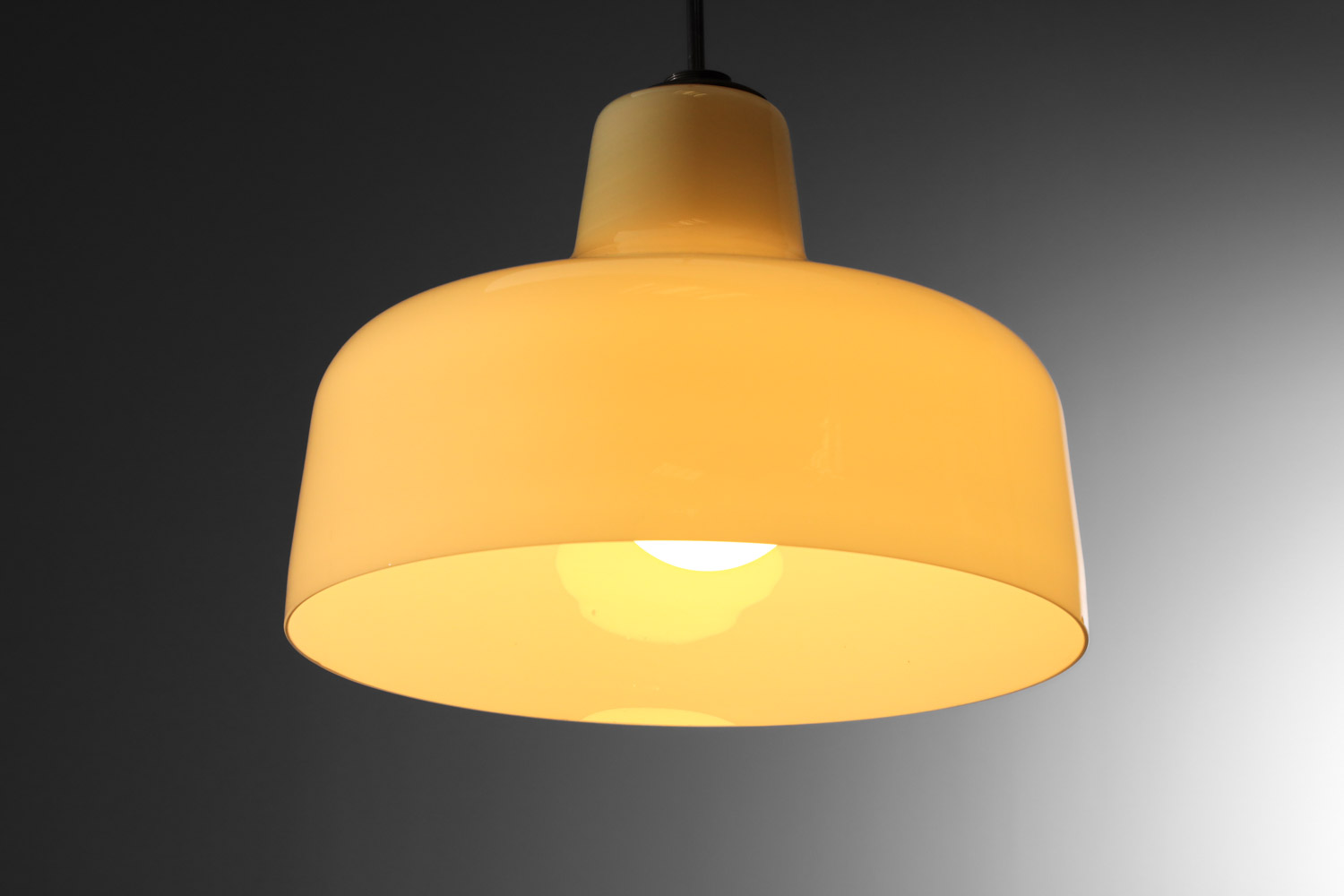 grande suspension lustre en verre de murano italien années 50 attribué à venini - J450