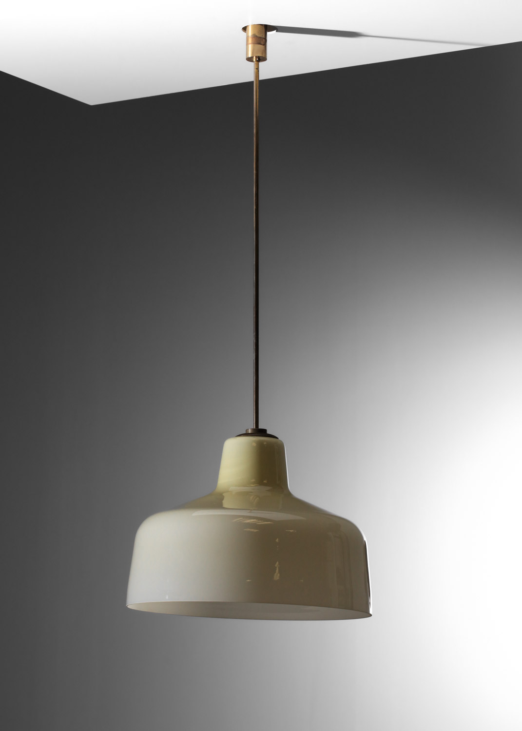 grande suspension lustre en verre de murano italien années 50 attribué à venini - J450