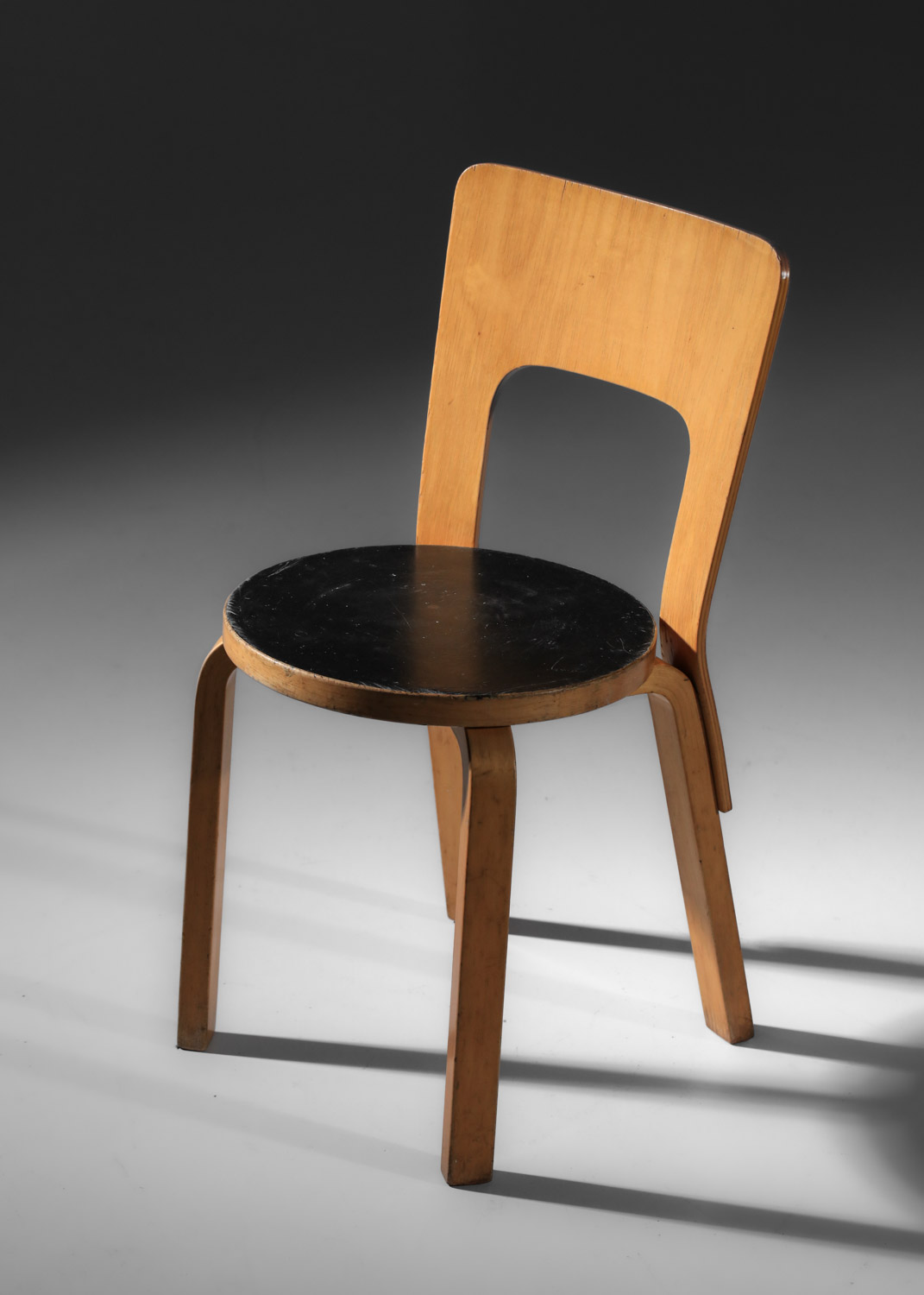 chaise alvar aalto modèle 66 des années 60 - J383