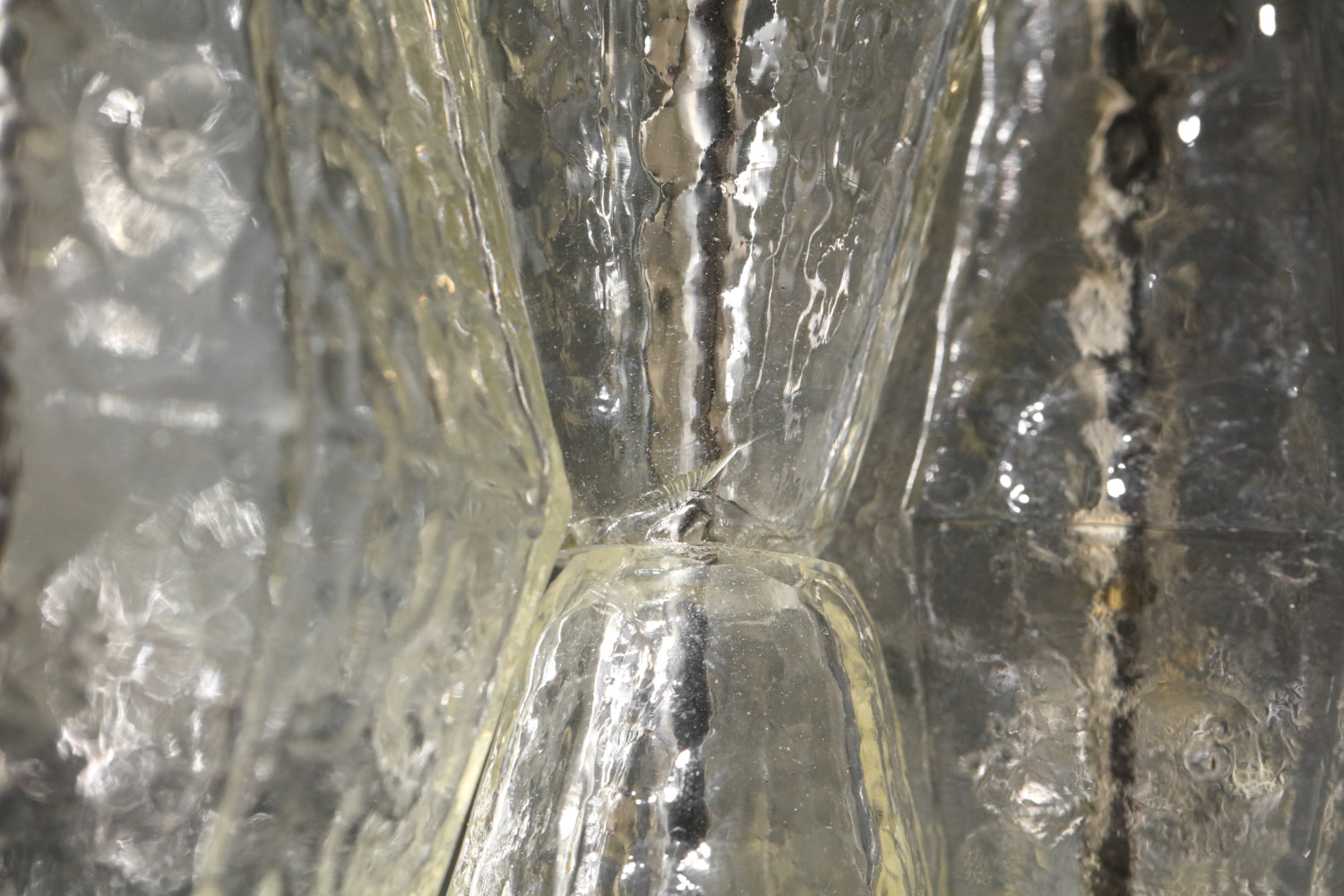 lampe de table en verre polyèdres de murano années 60 - I617