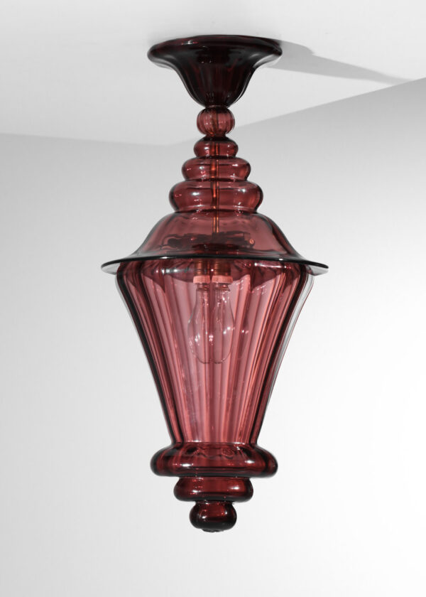 lanterne italienne lustre en verre de murano liberty bohème années 20