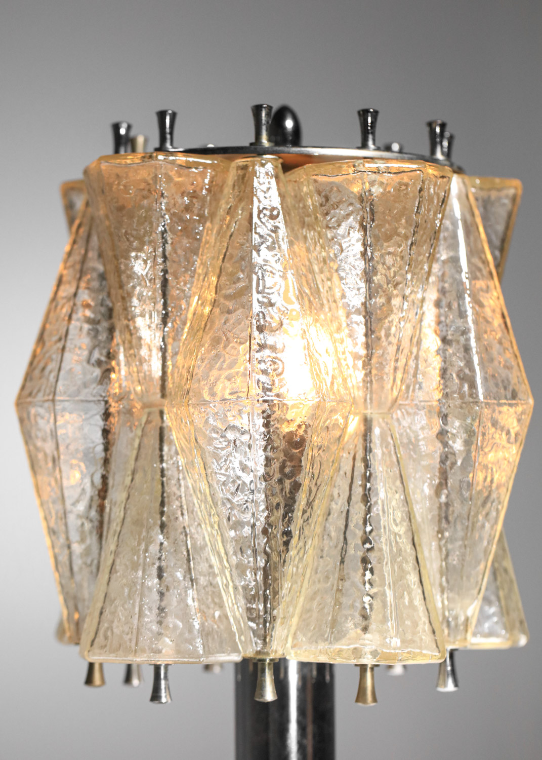 murano glass polyhedral table lamp from the 60s - I617 - Image 2
