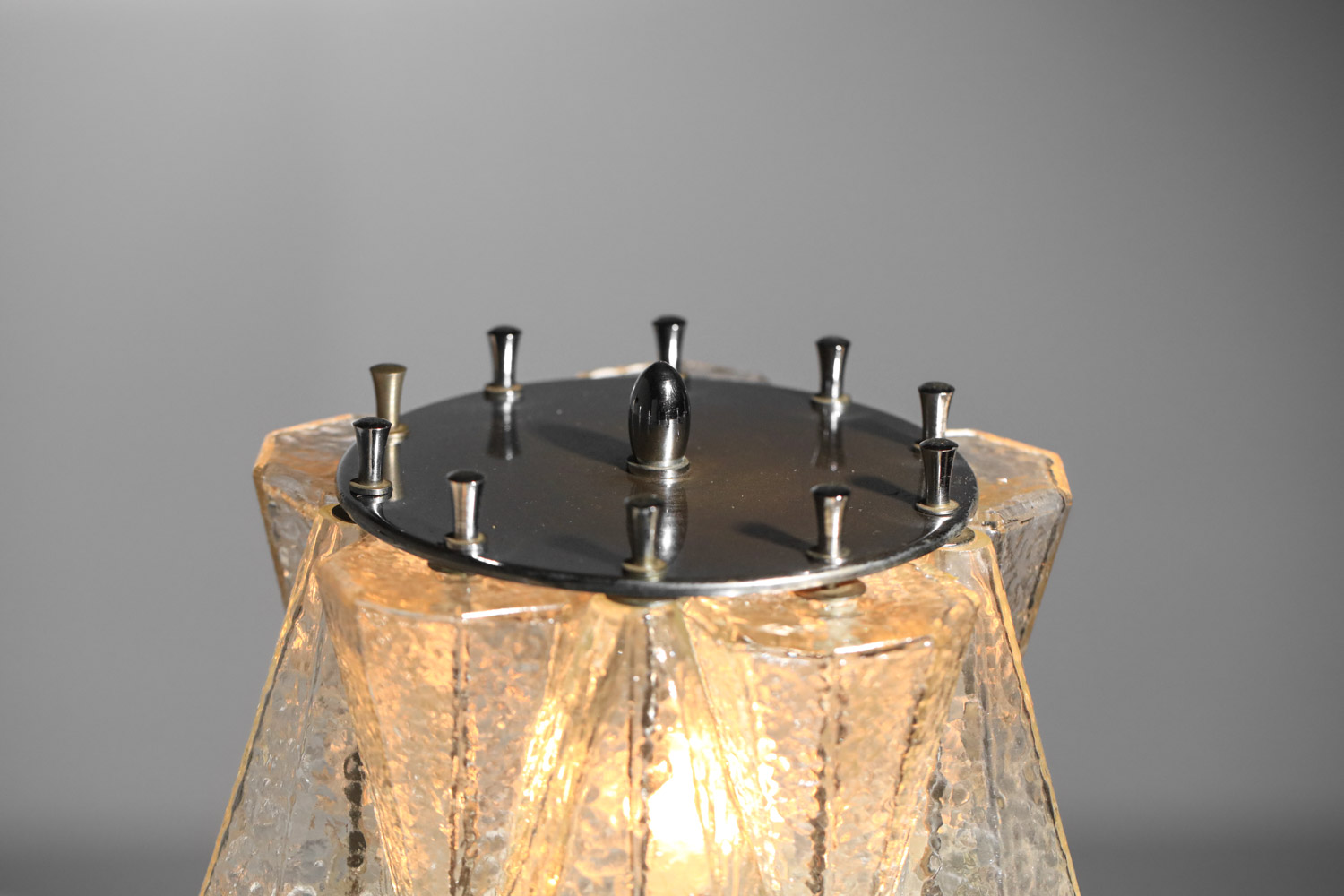murano glass polyhedral table lamp from the 60s - I617 - Image 3