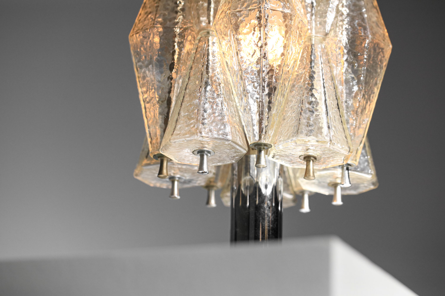 murano glass polyhedral table lamp from the 60s - I617 - Image 5