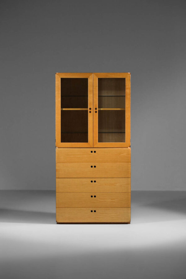 bibliothéque derk jan de vries en hêtre années 70 - G745