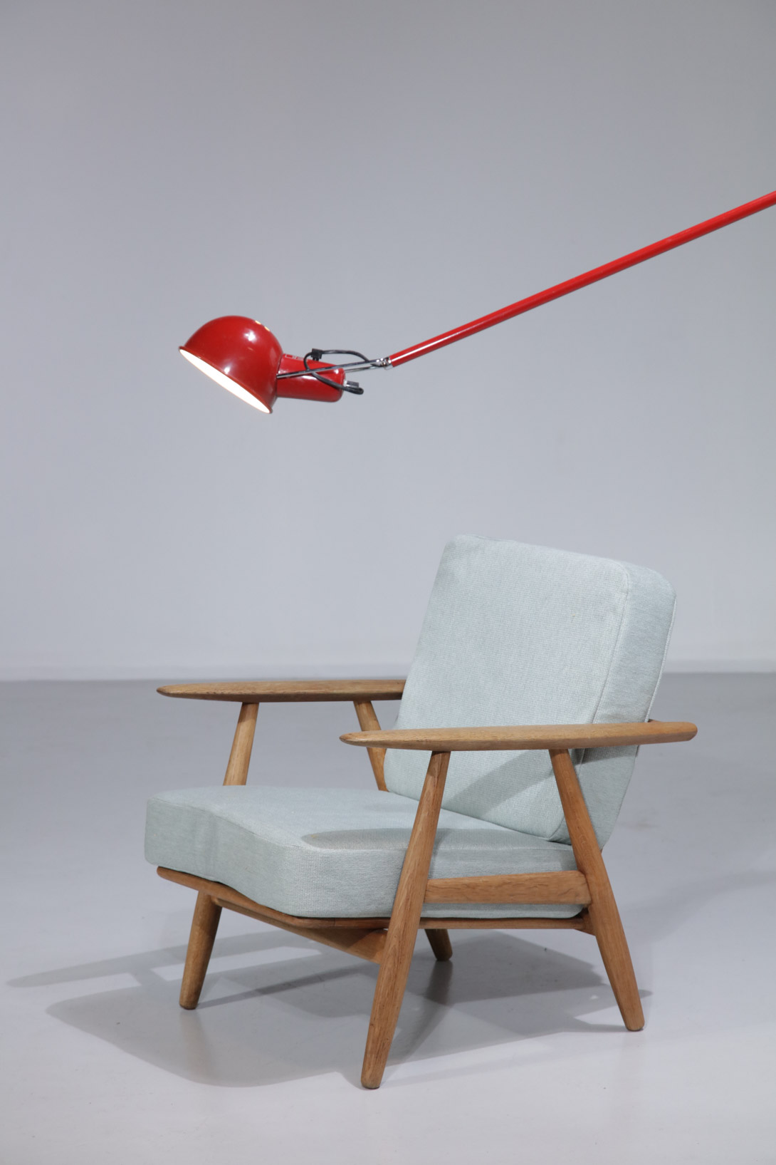grande applique potence arteluce rouge Paolo Rizzato F375