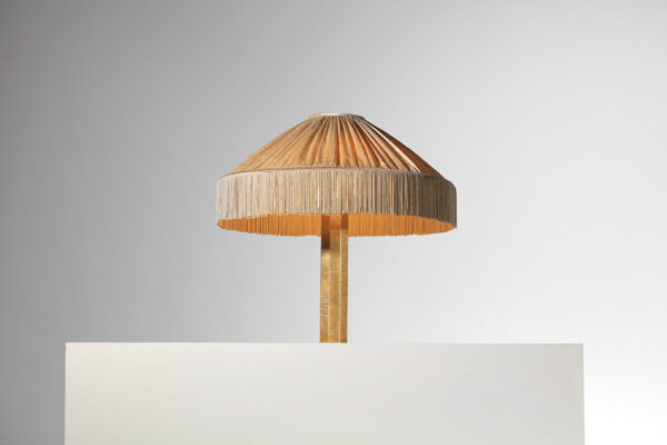 lampe à poser Danke Studio laiton et abat-jour en soie - DK022