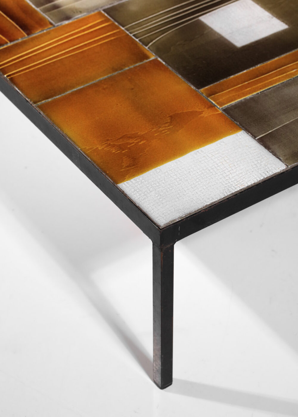 Grande table basse Roger Capron années 60 céramique