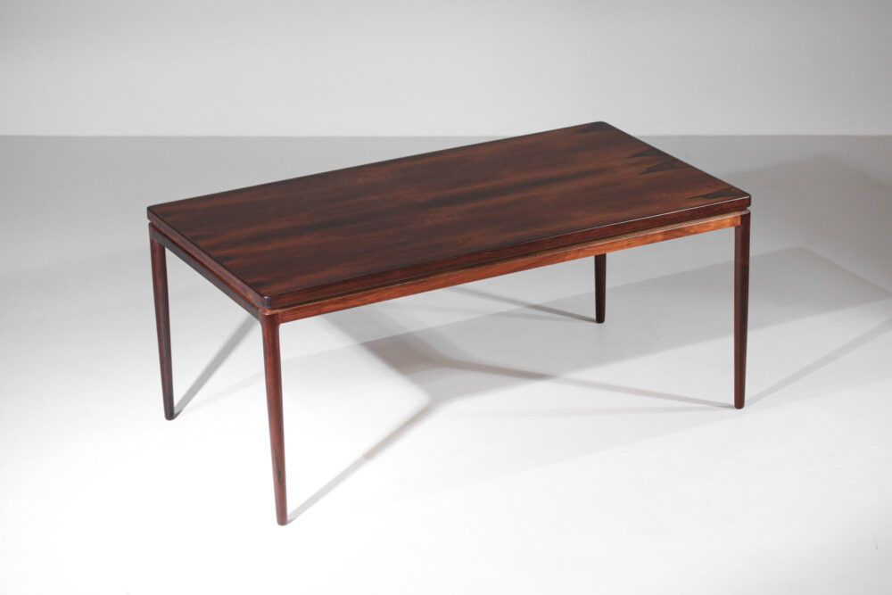 table à manger scandinave Johannes Andersen en palissandre de rio danois Linneberg 1960 - H392