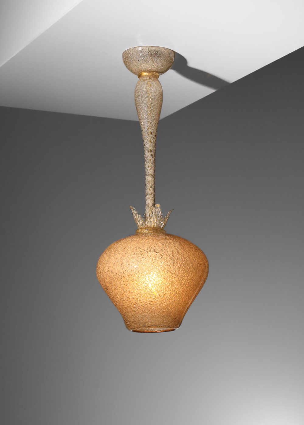 lustre italien années 30 en verre de murano flavio poli J117