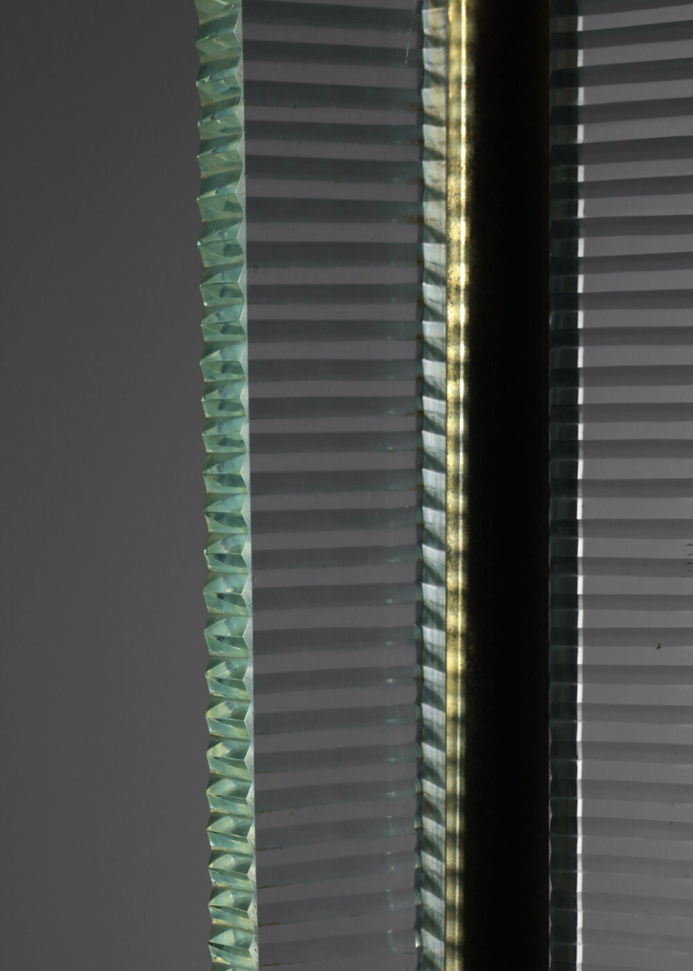 lampadaire italien des années 30 en dalle de verre moderniste attr barovier et toso - I608
