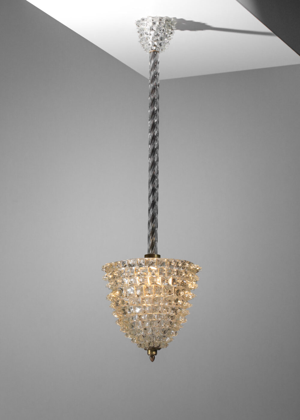 grand lustre Ercole Barovier en verre de Murano années 30 - I155