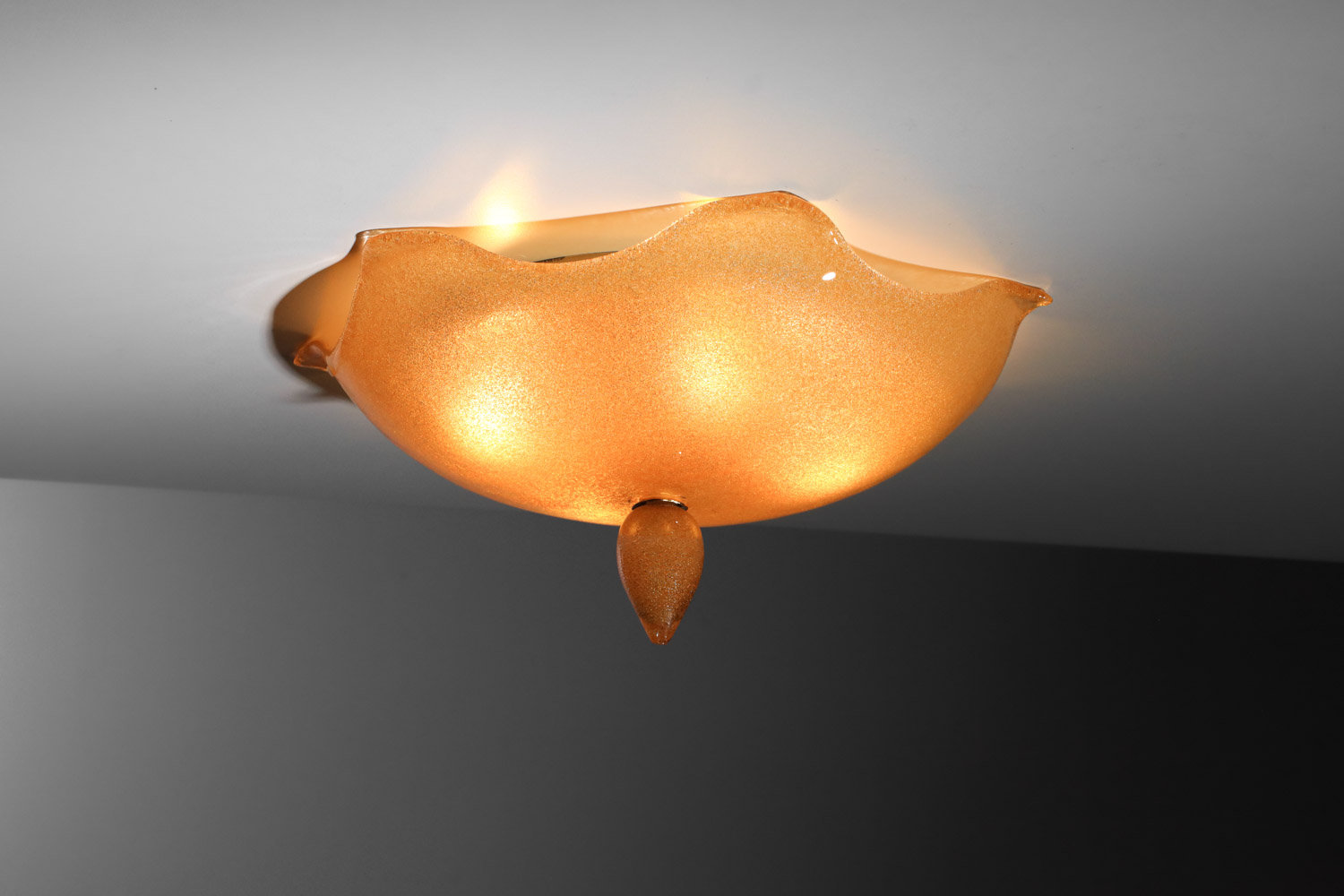 plafonnier italien de murano par la murrina années 80 J114