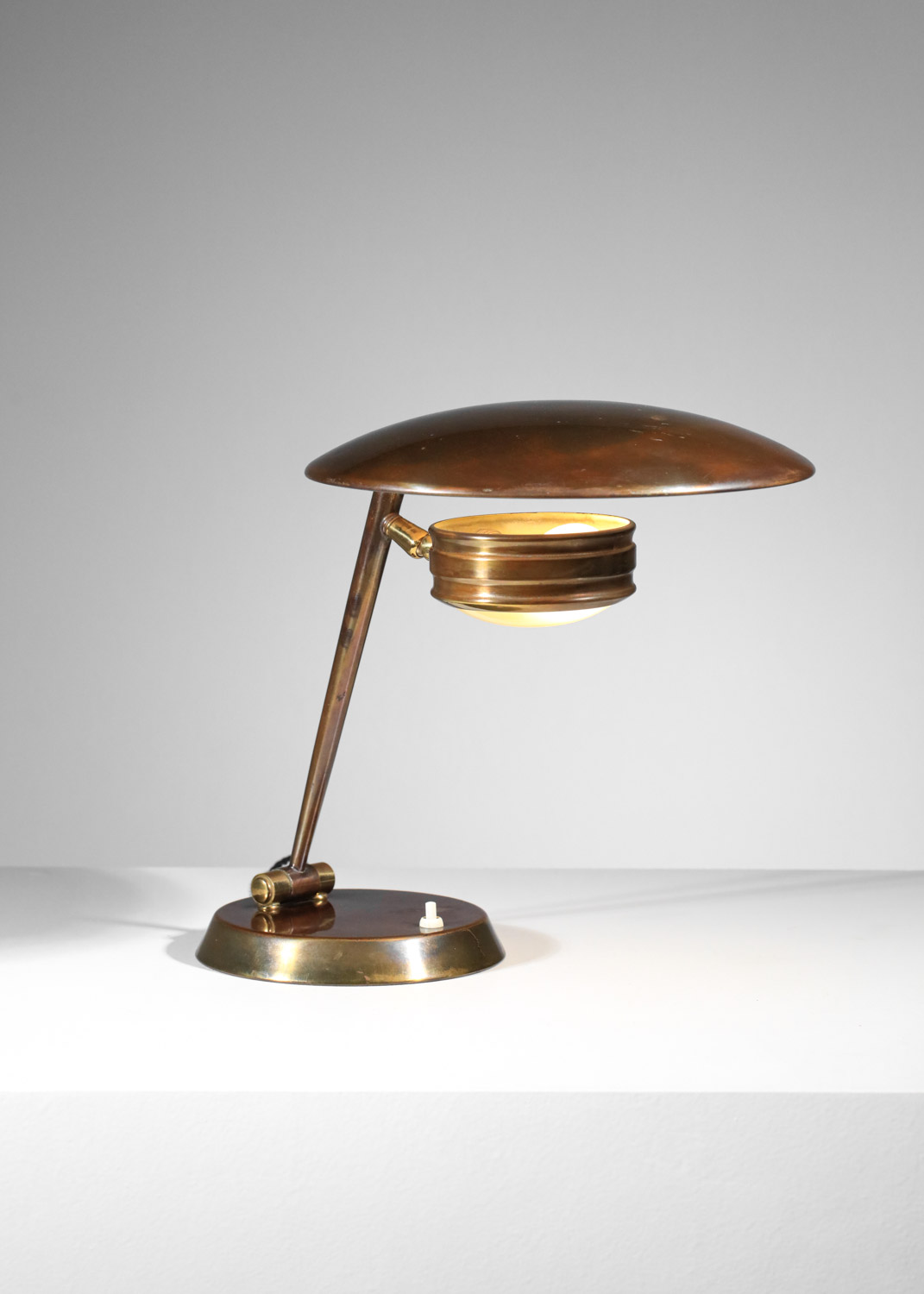 lampe de table italienne en laiton massif - H149