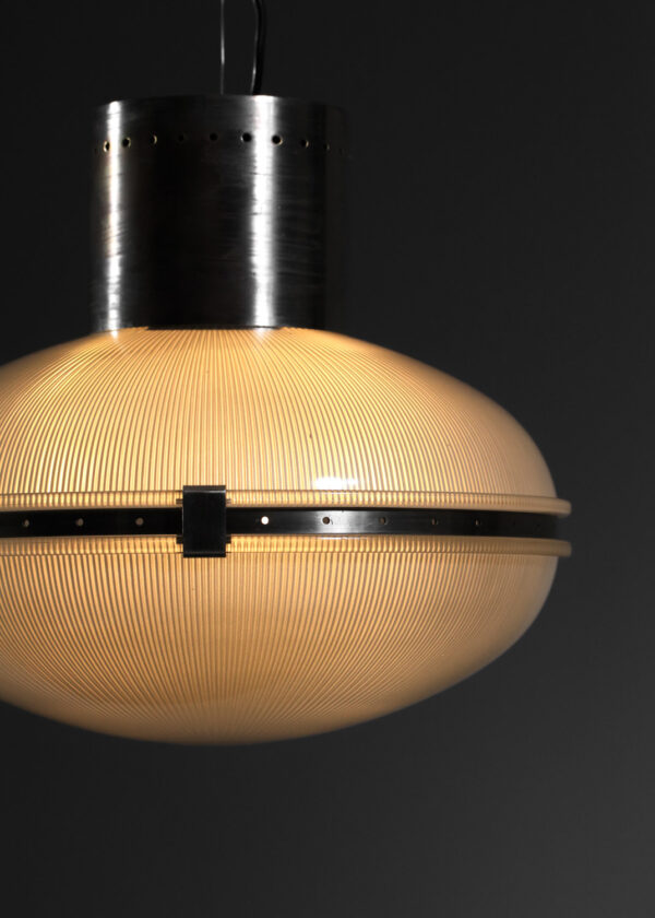 suspension italienne sergio mazza années 60 en verre J178