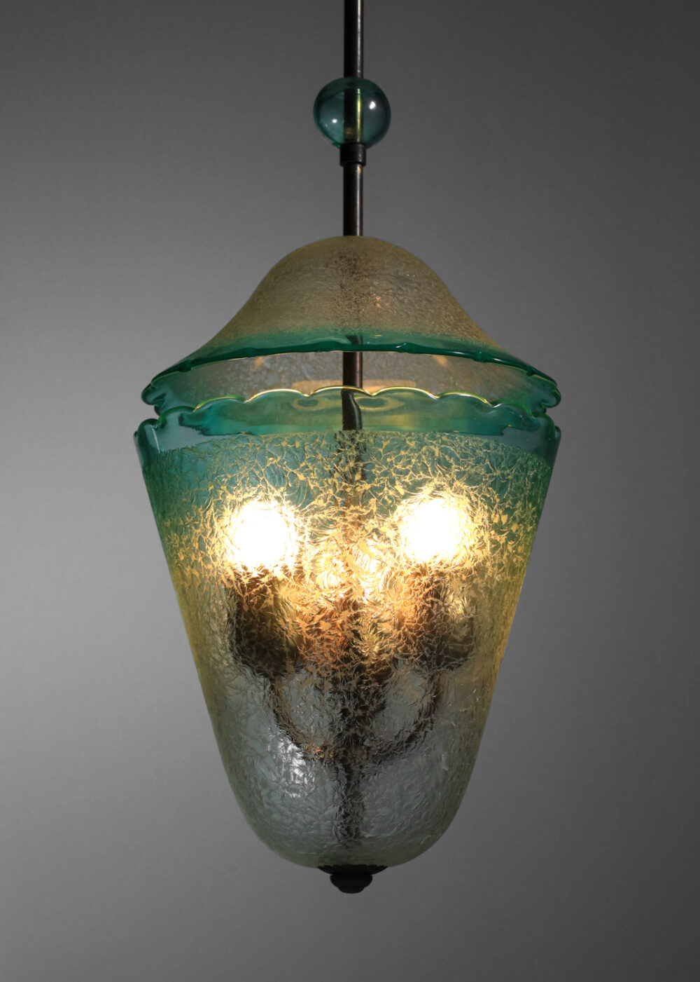 lustre lanterne italien seguso en verre de murano I611