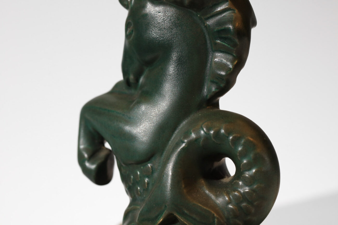 paire de lampe de table asselbur en ceramamique à decor de de cheval I012