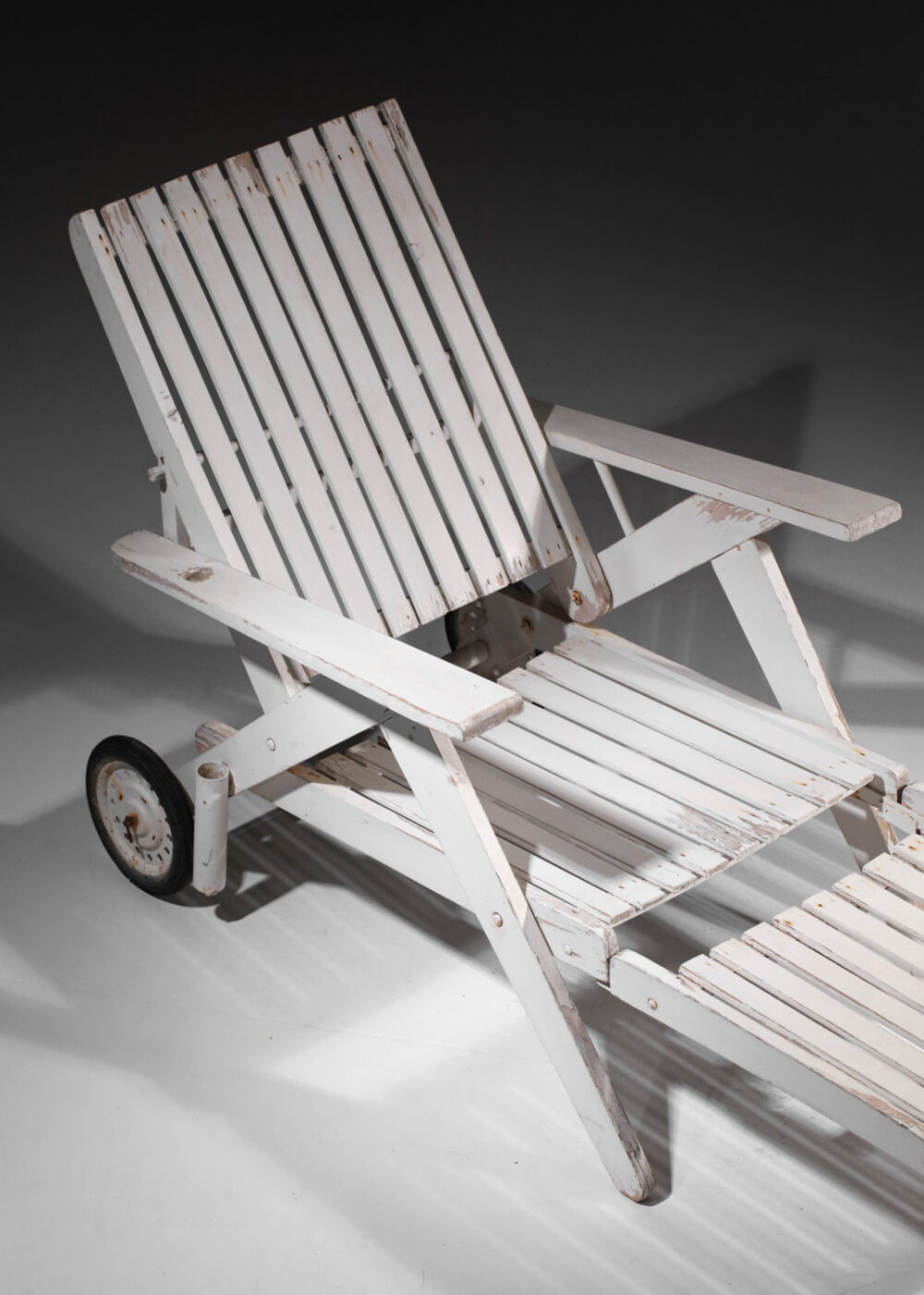 transat bain de soleil en bois laqué années 50 - I503