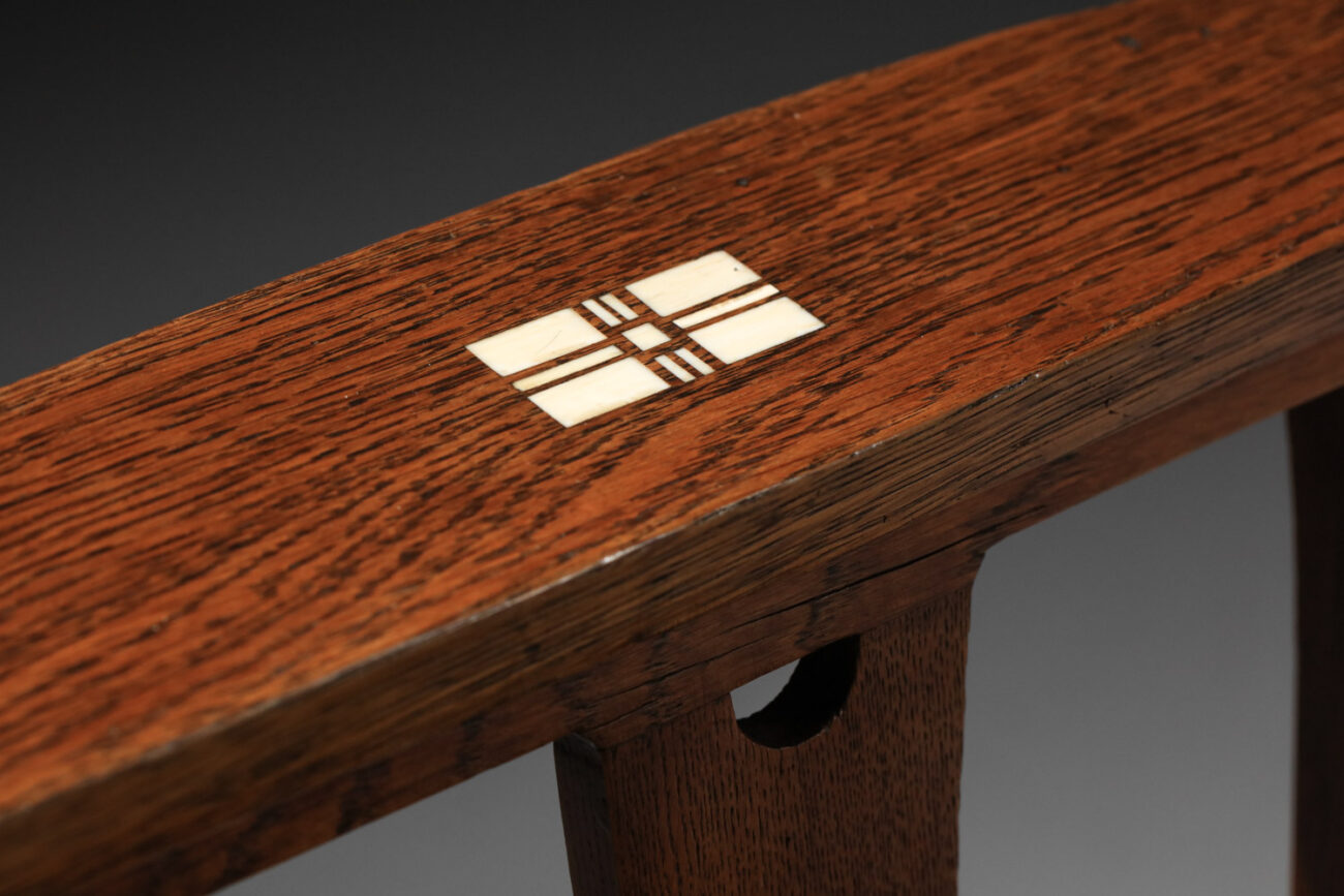 tabouret attribué à Willem Penaat en chêne années 20 - H194