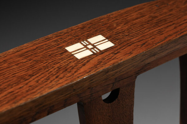 tabouret attribué à Willem Penaat en chêne années 20 - H194