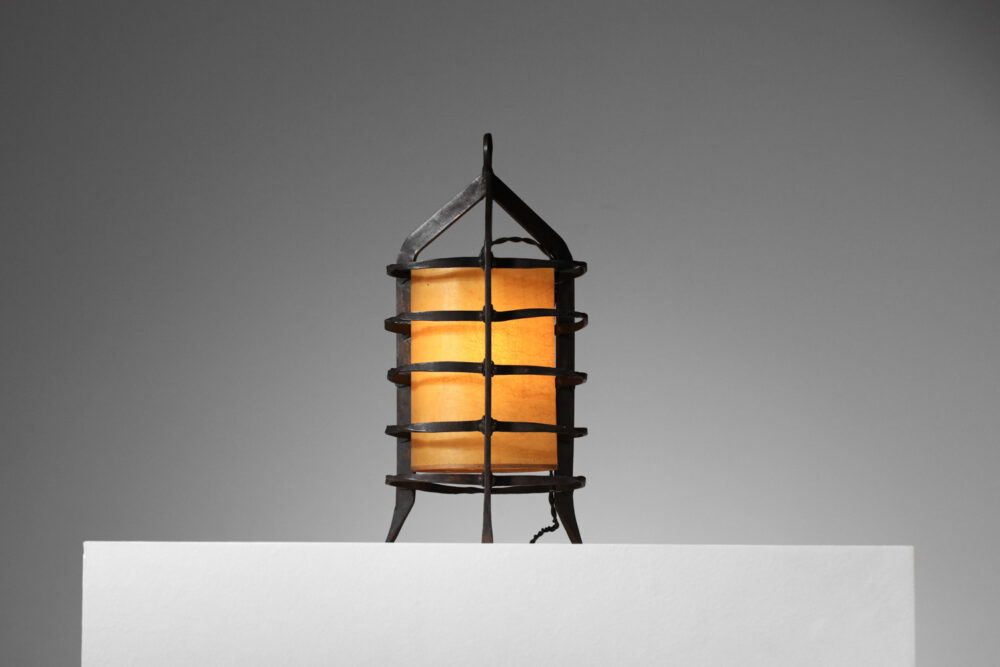 Lampe de table française tripode des années 50