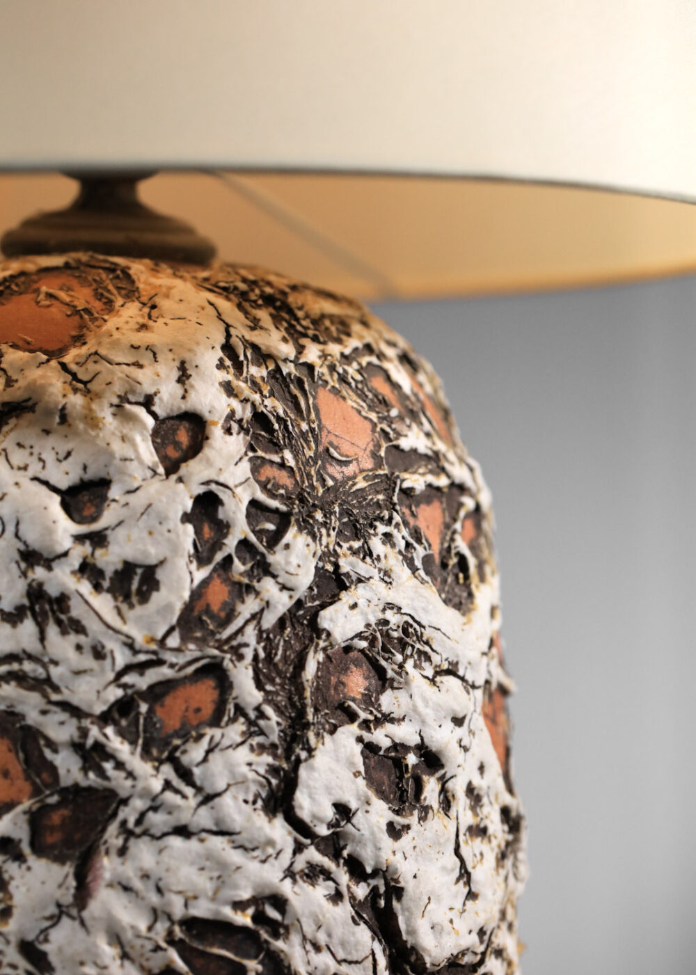 pied de lampe en céramique anées 40 - J428