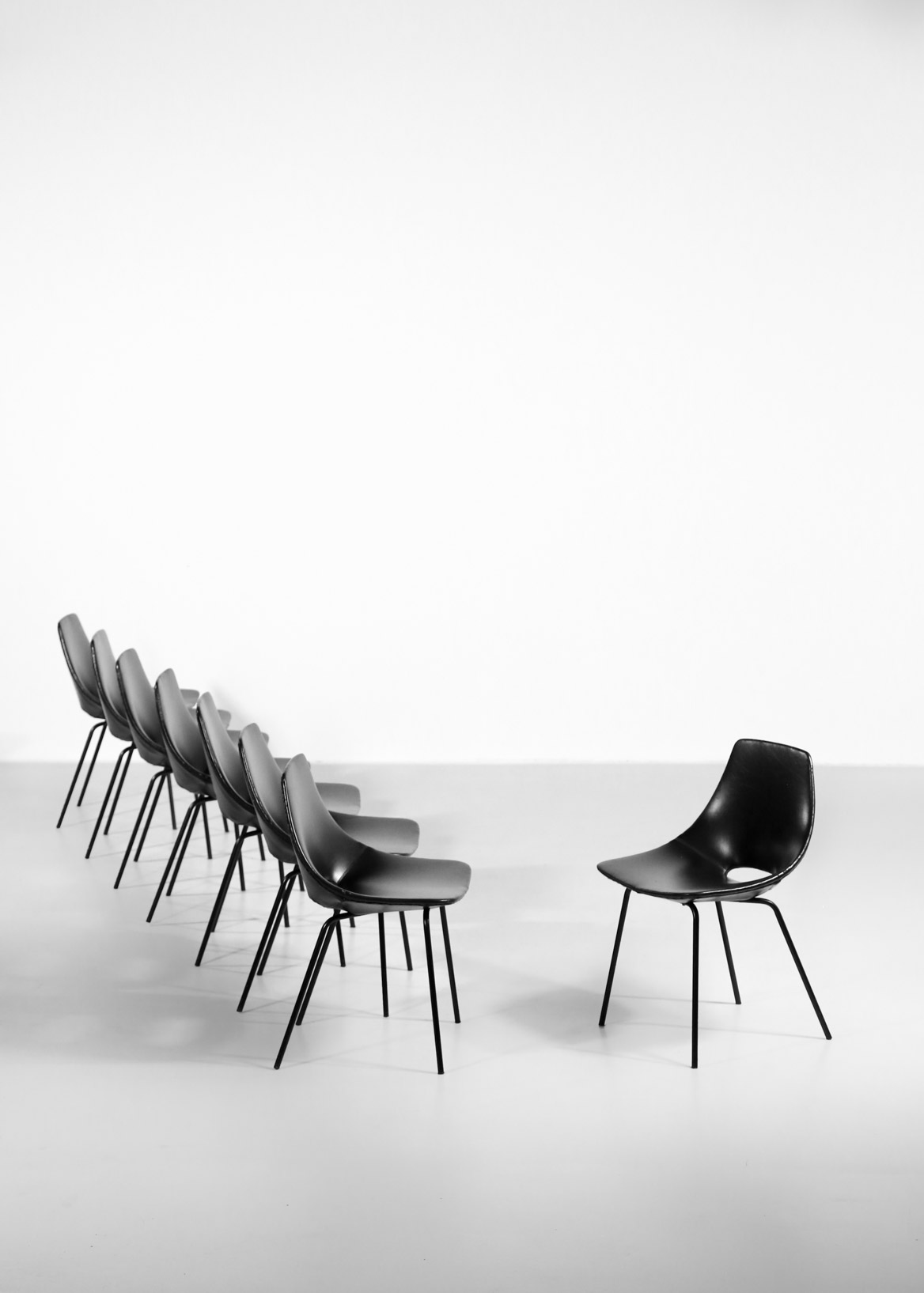 Tonneau Chairs by Pierre Guariche '16 Chairs' - Image 2