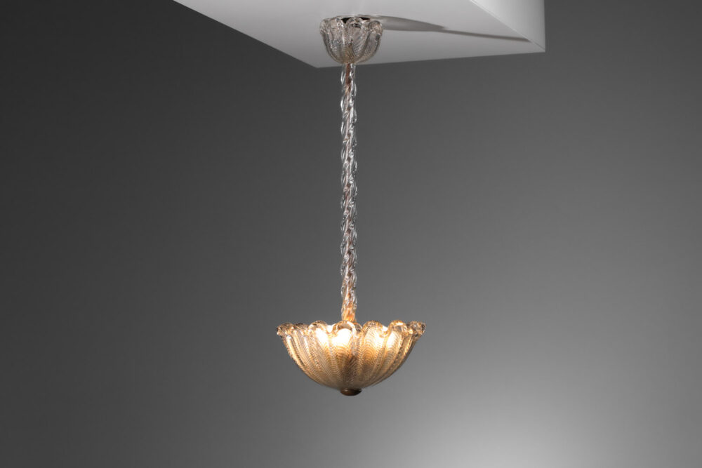 lustre italien en verre de murano années 30 - I458