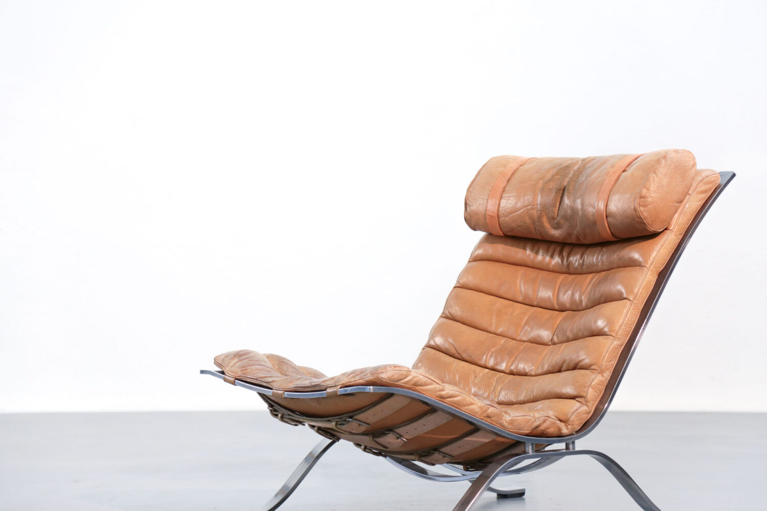 Ari Lounge Chair by Arne Norell Leather, 1960s, Sweden
