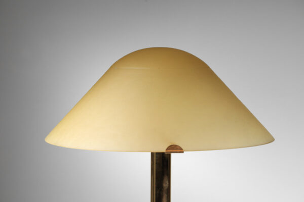 Large Italian table lamp by Vearte in 70's glass - H742