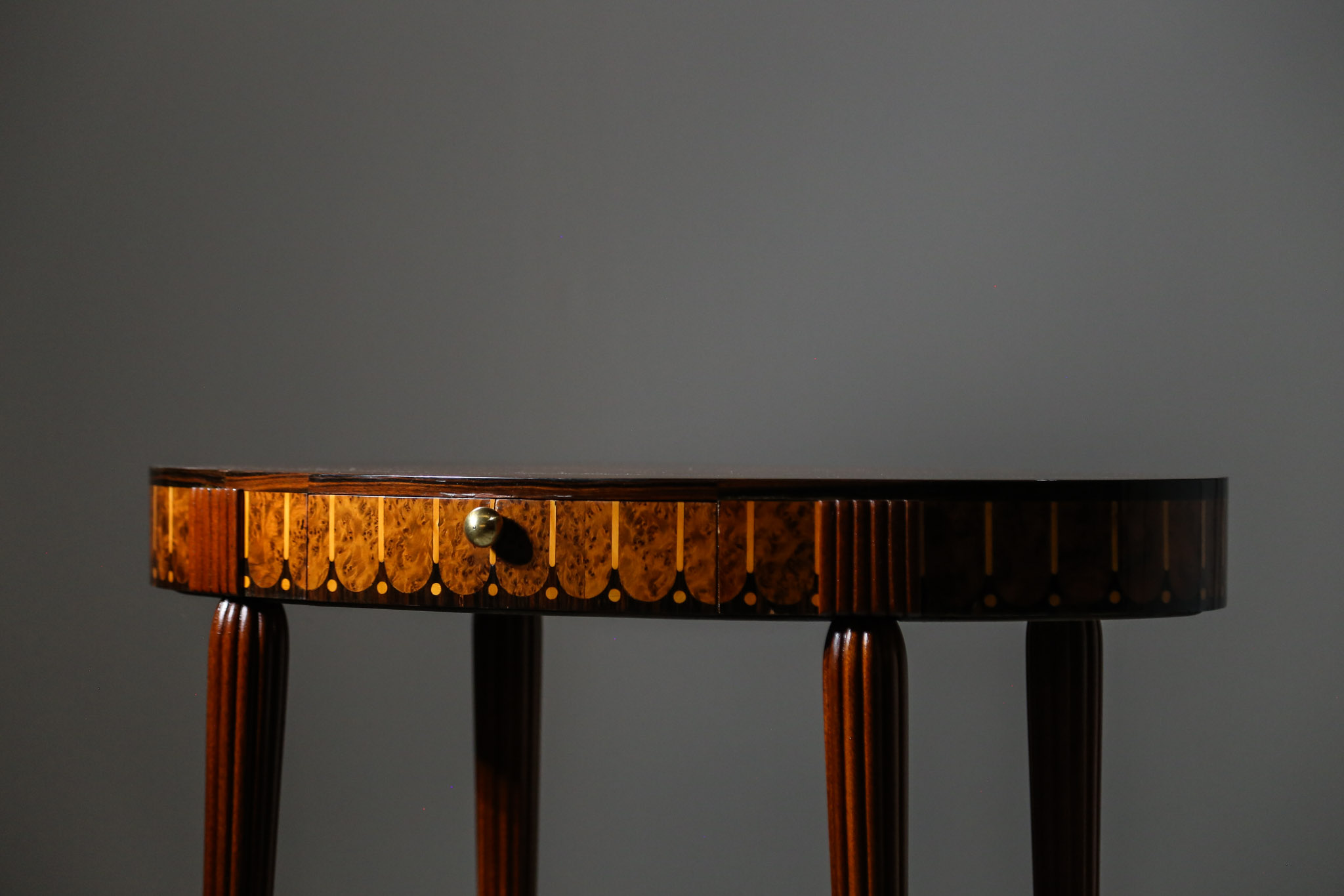 Marquetry Gueridon, Mahogany and Rosewood - Image 7