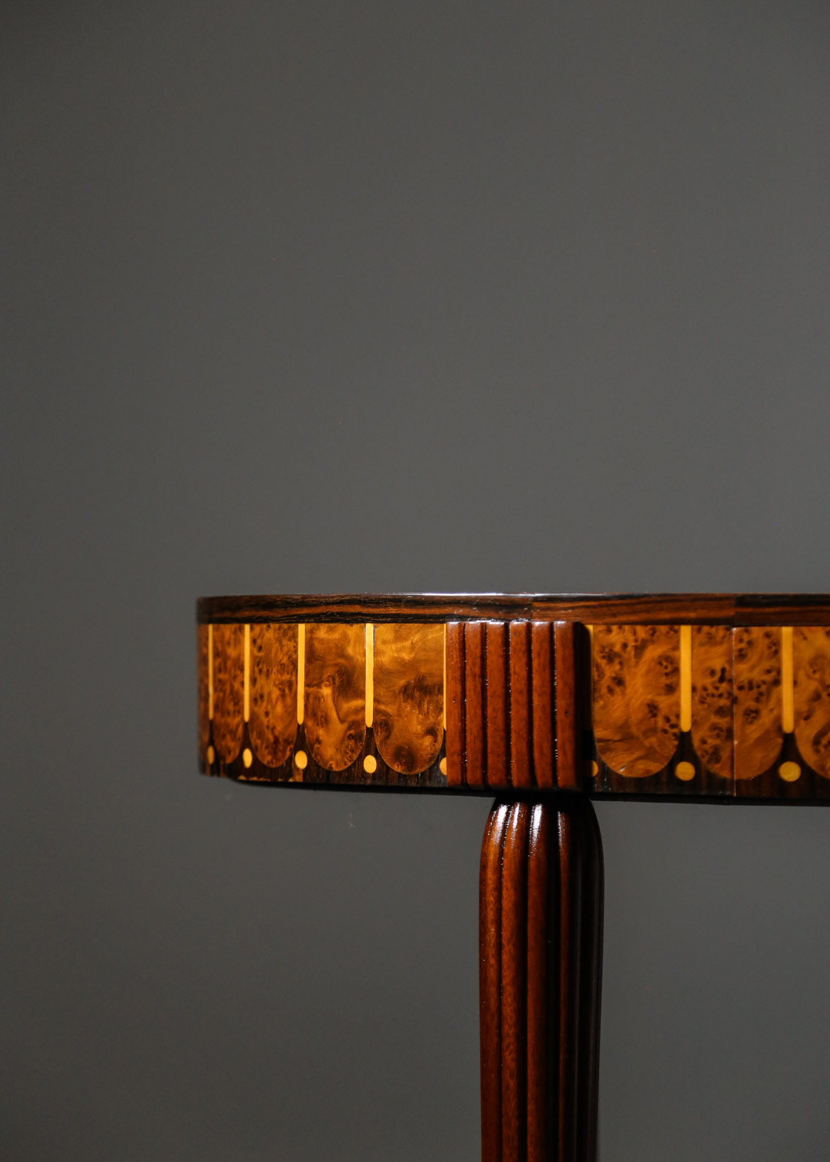 Marquetry Gueridon, Mahogany and Rosewood - Image 6