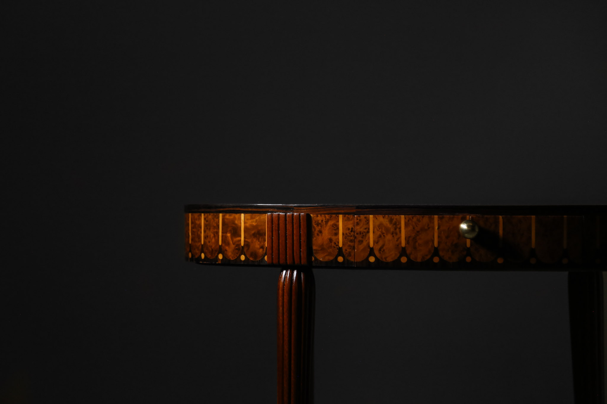 Marquetry Gueridon, Mahogany and Rosewood