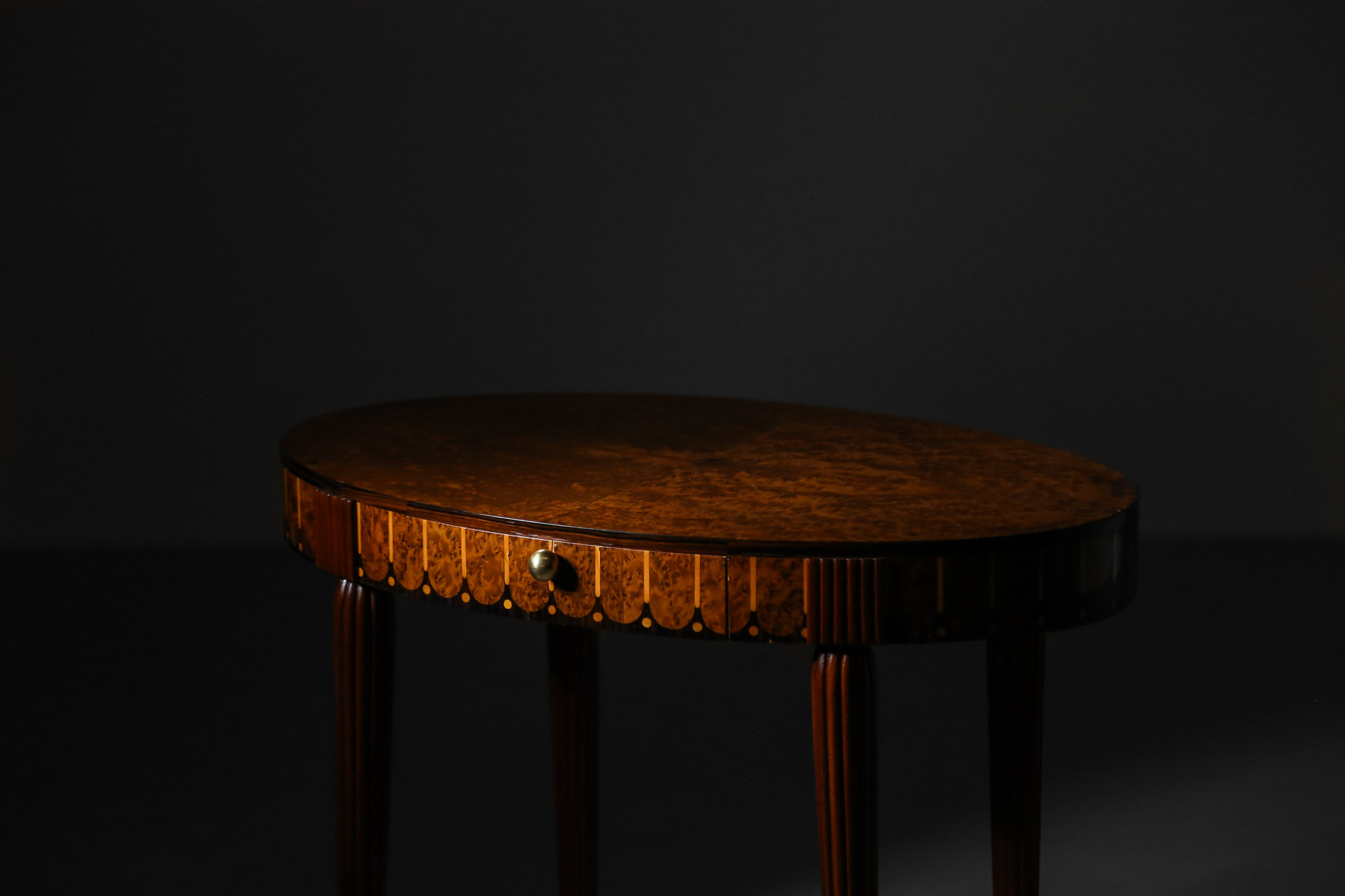Marquetry Gueridon, Mahogany and Rosewood - Image 3