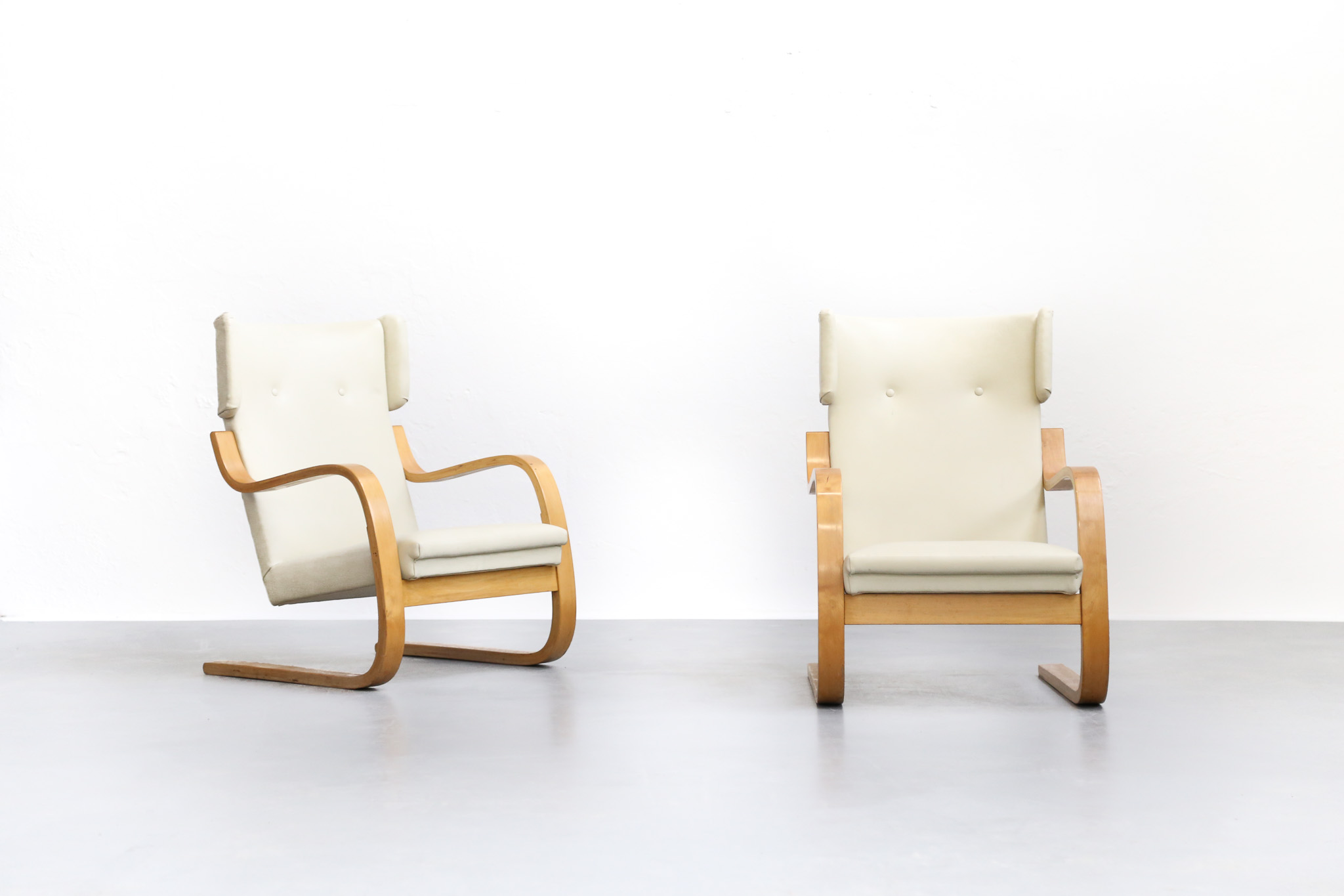 Pair of Lounge Chairs Model 401 by Alvar Aalto, 1935 Finland Design - A10 - Image 2