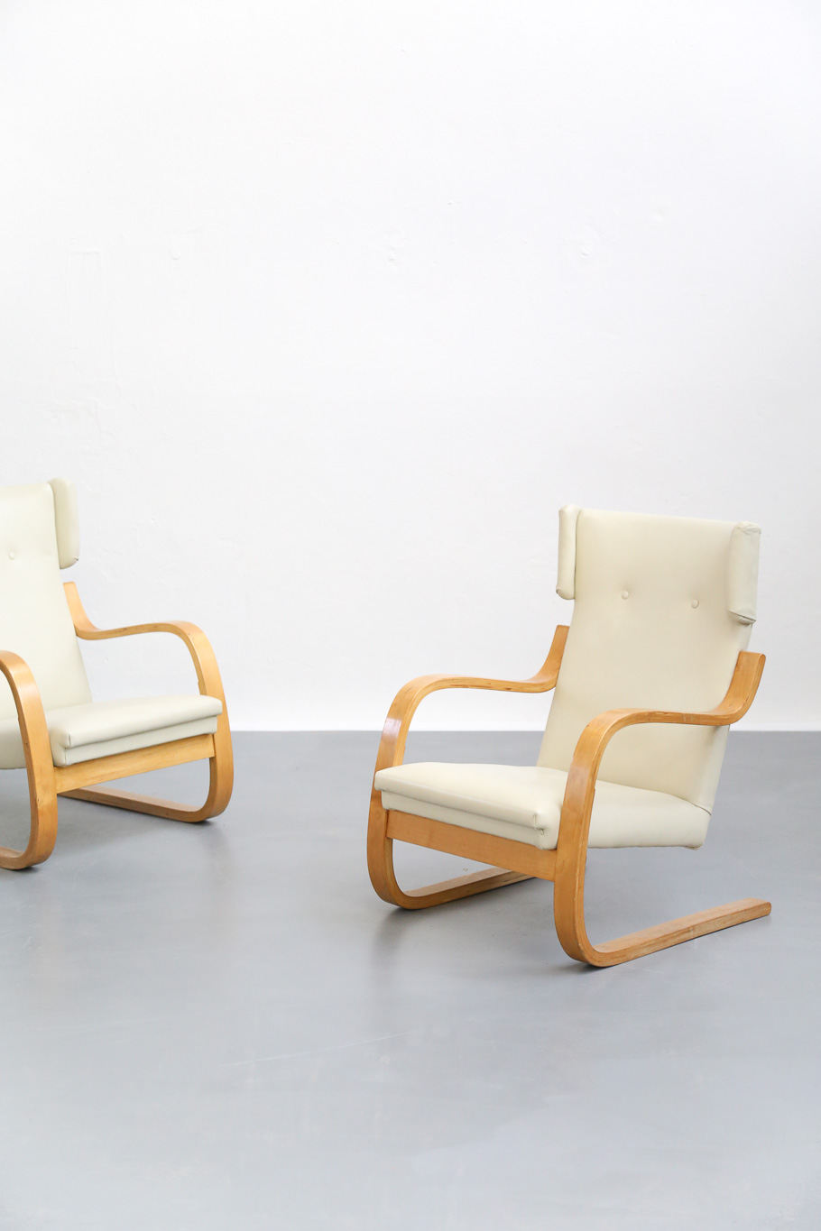 Pair of Lounge Chairs Model 401 by Alvar Aalto, 1935 Finland Design - A10 - Image 3