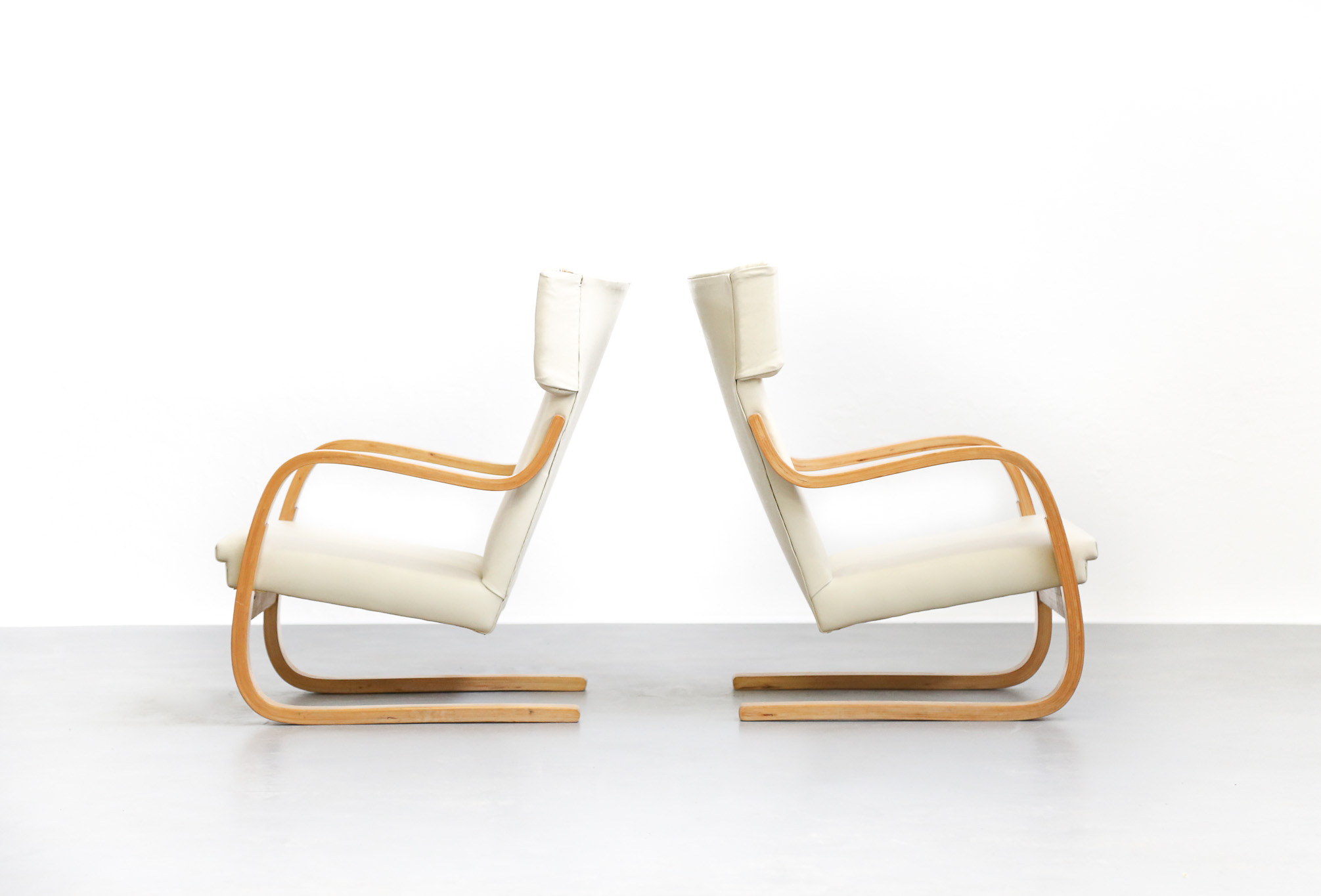 Pair of Lounge Chairs Model 401 by Alvar Aalto, 1935 Finland Design - A10 - Image 6