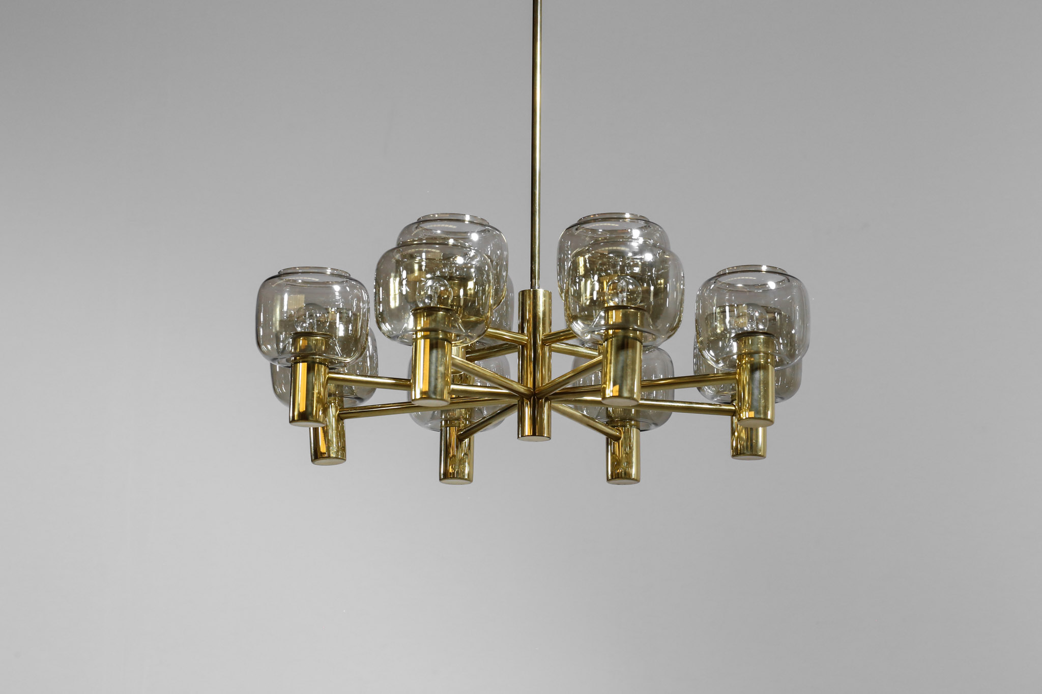 Swedish Chandelier the style of Hans Agne Jakobsson 1960s vintage - Image 10