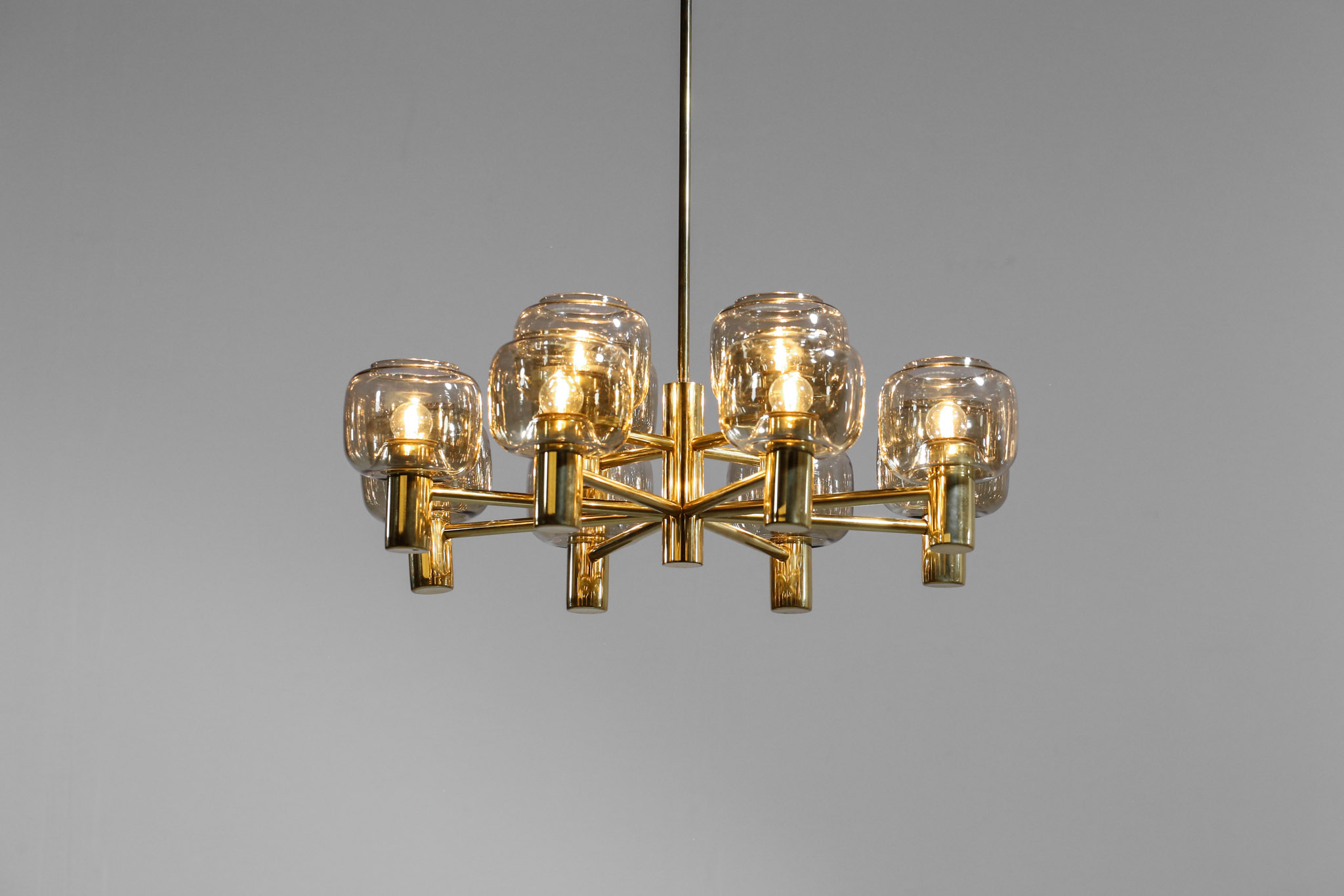 Lustre des années 60 dans le gout de Hans Agne Jakobsson vintage 15