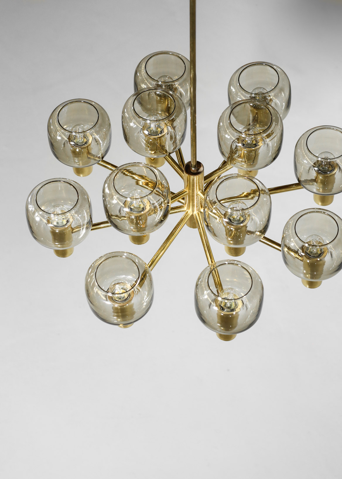 Swedish Chandelier the style of Hans Agne Jakobsson 1960s vintage - Image 8