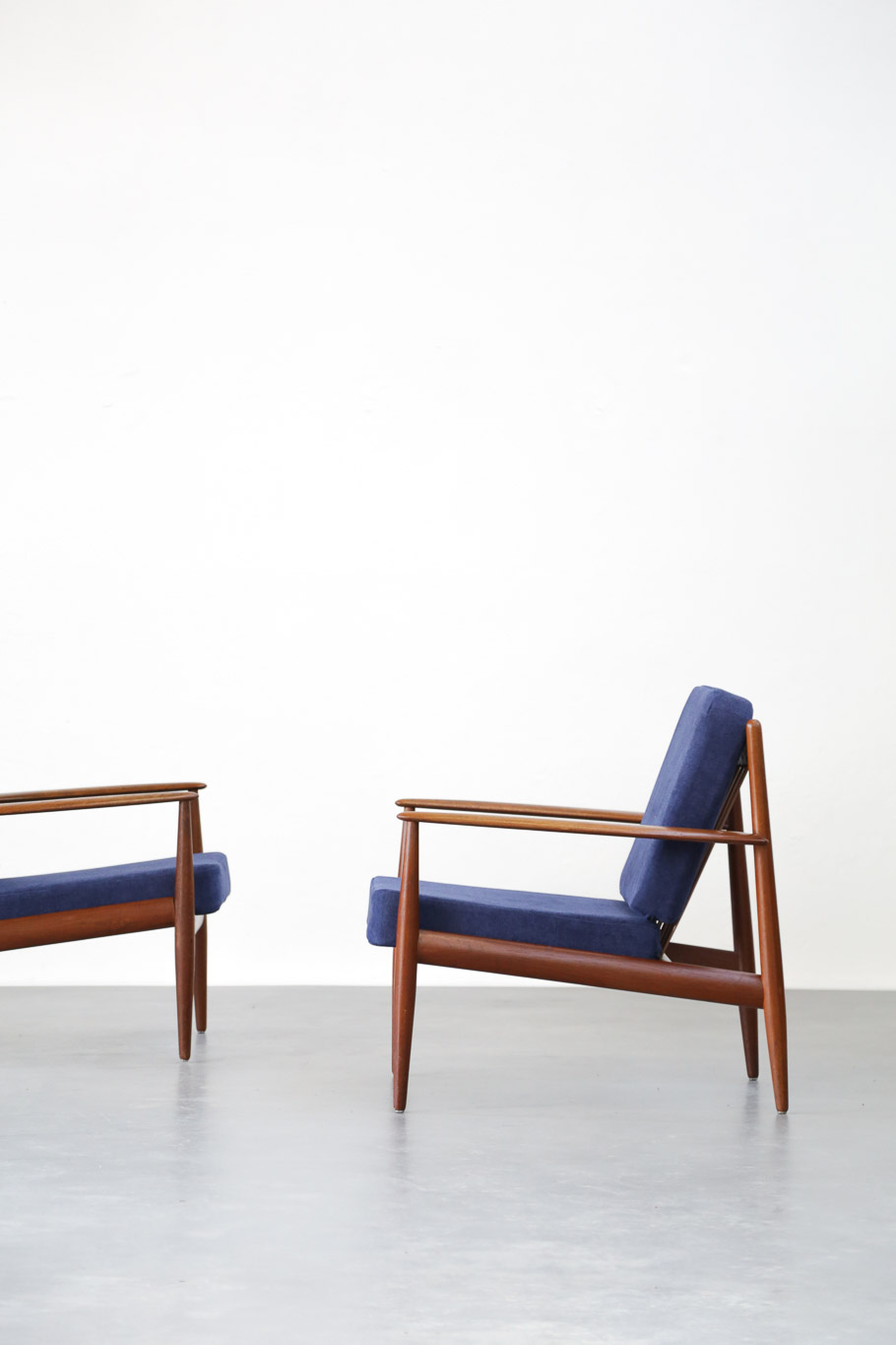 Pair of Lounge Chairs Grete Jalk Danish Teak - Image 11
