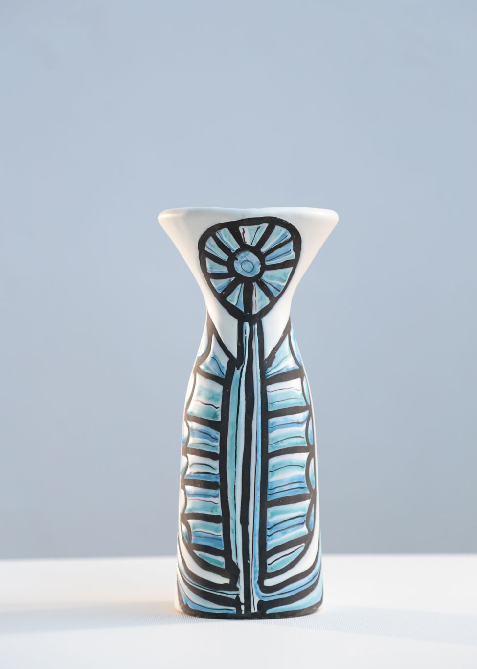 Signed Roger Capron Ceramic Pitcher/Vase for Vallauris, 1970s - Image 7