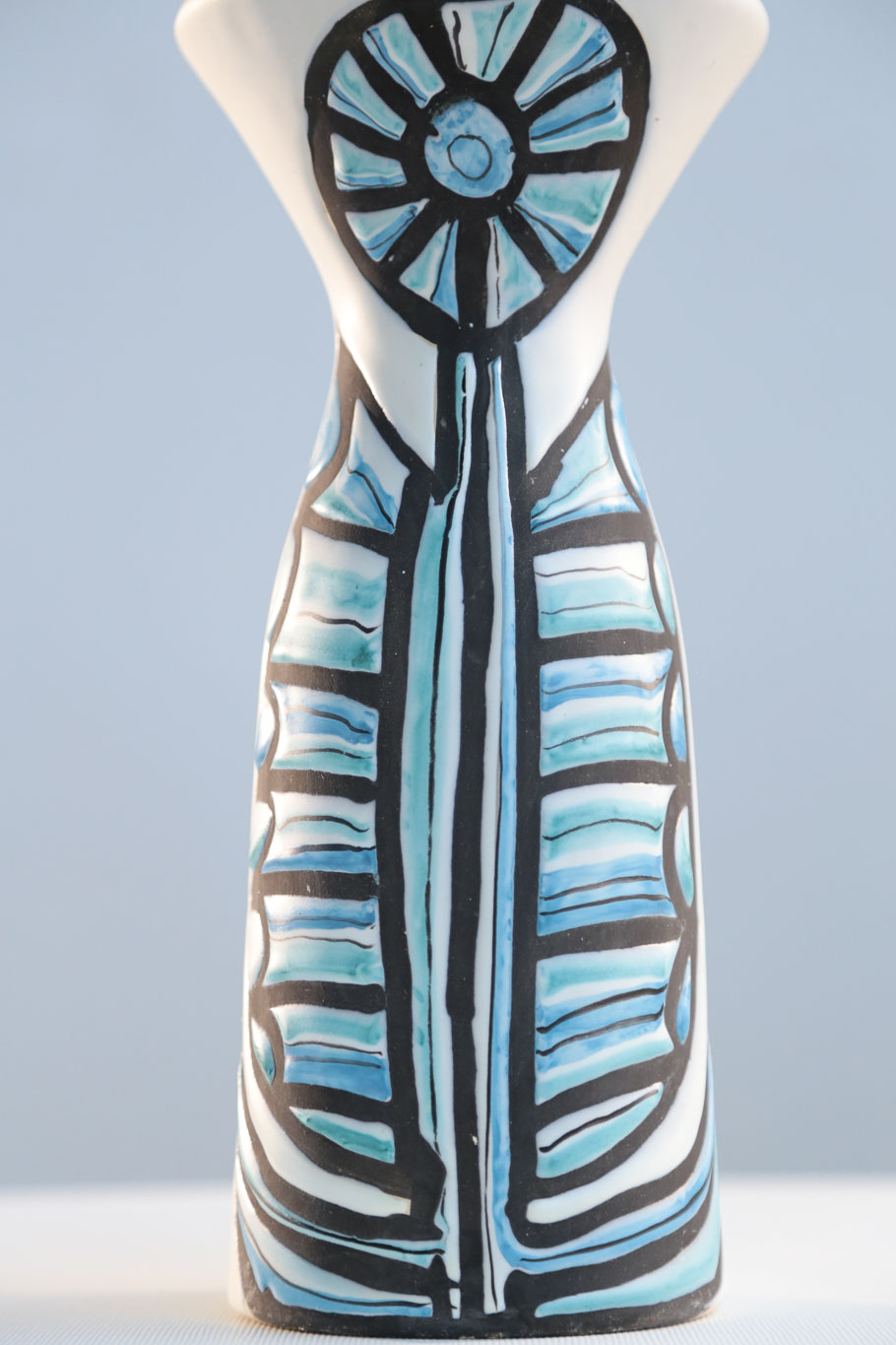 Signed Roger Capron Ceramic Pitcher/Vase for Vallauris, 1970s - Image 6