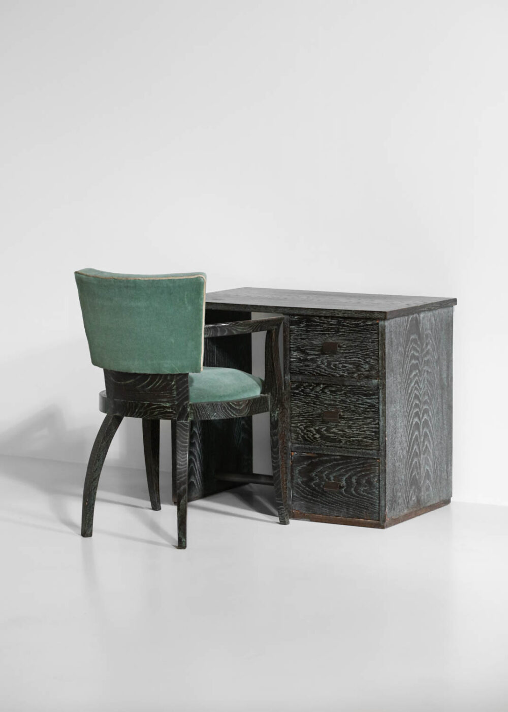 Set fauteuil et bureau art déco de Francisque Chaleyssin années 40 - G589 - G590
